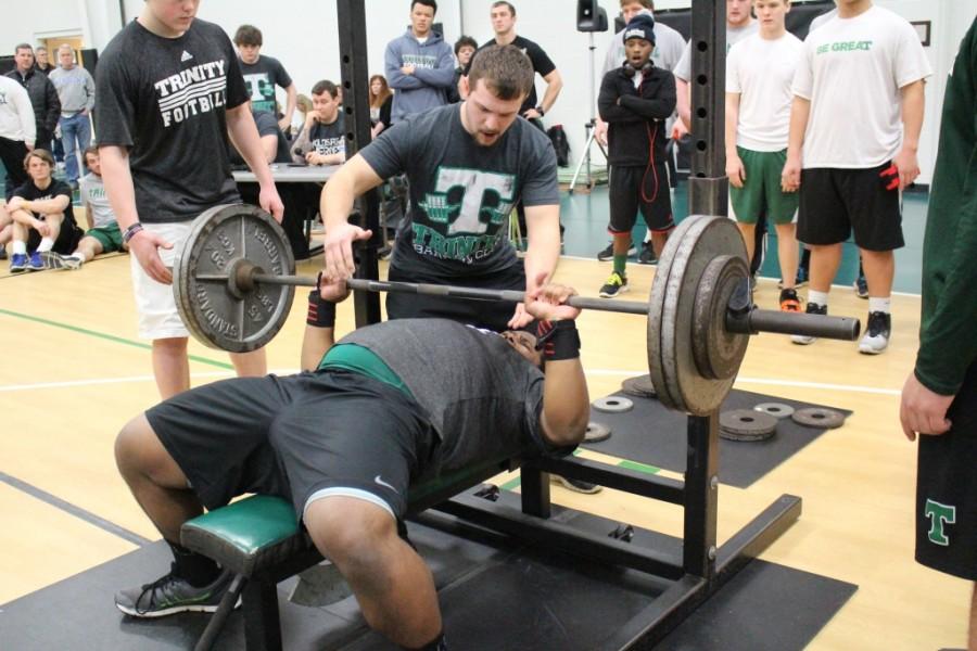 The powerlifting Rocks defeated St. Xavier in the JV meet and tied St. X in the varsity meet on Feb. 13.