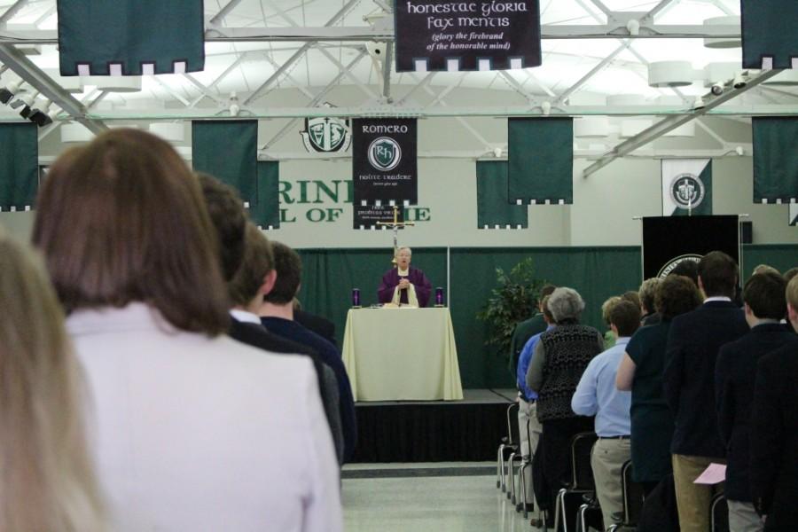 The annual Mother-Son Mass was held in Alumni Hall Sunday, Mar. 8. 