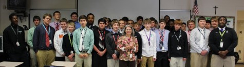 Dr. Debbie Heaverin with some of her students.