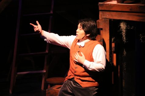 Trinity junior Loui Chang performed in the spring production, "The Robber Bridegroom." 