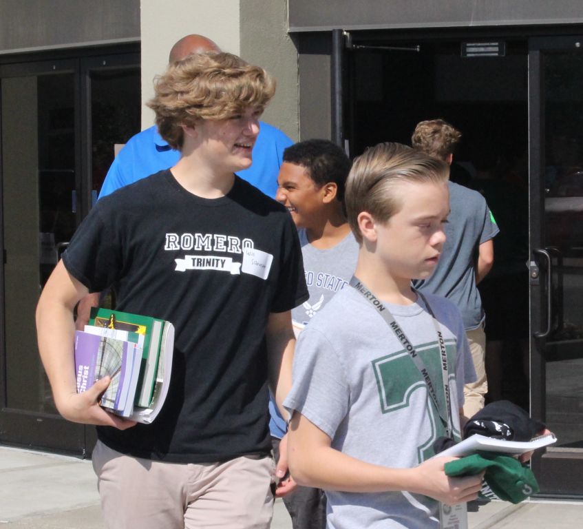 The Rocks returned to campus this morning to purchase books and prepare to start classes next week. 