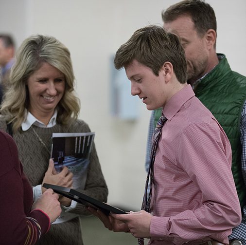 Excited eighth-graders took the next step to becoming members of Trinity's Class of 2022.