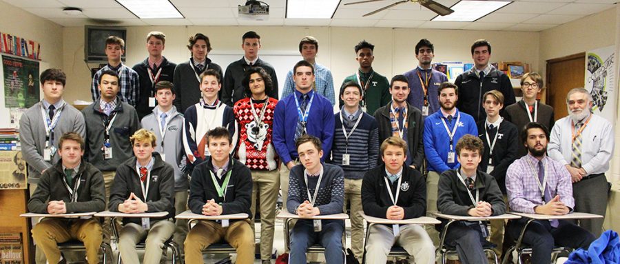 Composition with Journalism Emphasis, Semester 1 -- Front Row: Jack Malcolm, Brendan Gallagher, Nathan Barry, Oliver Gulick, Michael Jackie, Jacob Anonson, Wyatt Ware. Second Row: Dean Behrendt, Dillon Carson, Jake McKean, Ryan Raccippio, Javid Nawab, Macauley Beck, Alden Allen, Justin DePrado, Owen Gilligan, Michael Payne, Cademon Bishop, instructor/adviser Mr. Tony Lococo. Back Row: Dominick DelSignore, Grant Perry, Henry Wilmes, Brandon McManus, LC Newton, Kolton Rice, Nate Valero, Luke Oldham. Not Pictured: assistant Mrs. Susan Lococo