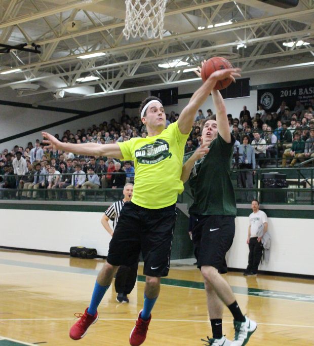 The annual faculty-student basketball game took place Feb. 14 in Steinhause Gymnasium.