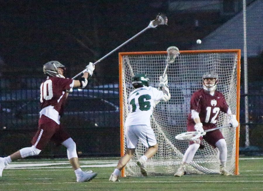 The lacrosse Rocks took on Tennessees Montgomery Bell Academy early in the season. They face St. Xavier in the state title game May 17.
