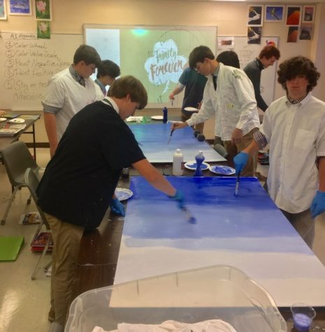 Students Add Artistic Touches to Trinity Theatre Sets