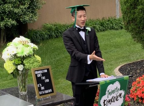 Michael Chou '20 was among 262 graduates in the 64th graduating class from Trinity High School.