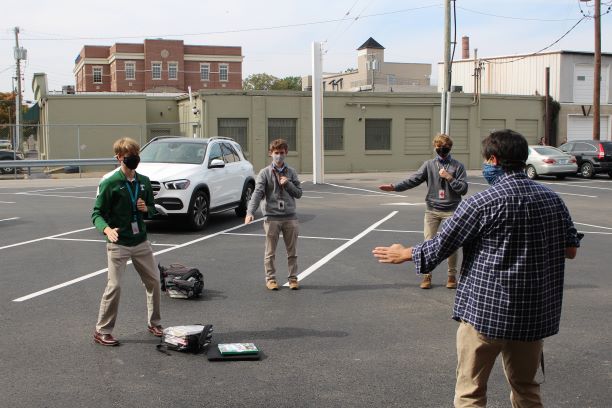 Mr. John Baldwin moderates Trinity's Kung Fu Club, which meets on Fridays after school. 