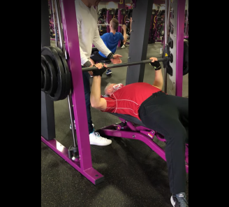 At 60 years of age, Dr. Aaron Striegel benches 300 pounds. 