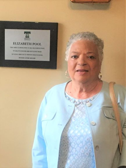 Ms. Elizabeth Pool retired after 51 years with Trinity High School.