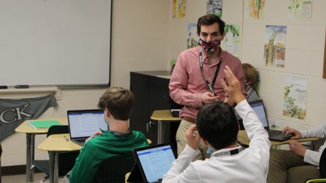 English teacher Mr. Alex Dotsey is in his second year at Trinity.