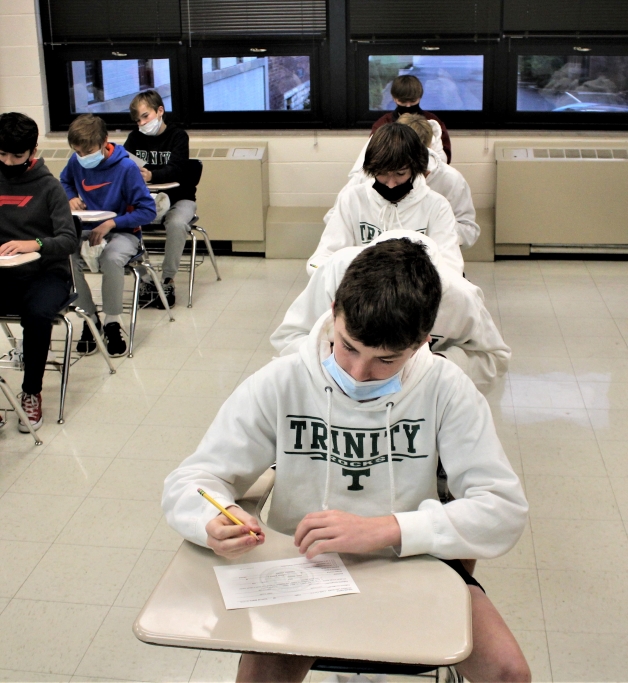 Future Rocks taking the annual Placement Test on Dec. 11.