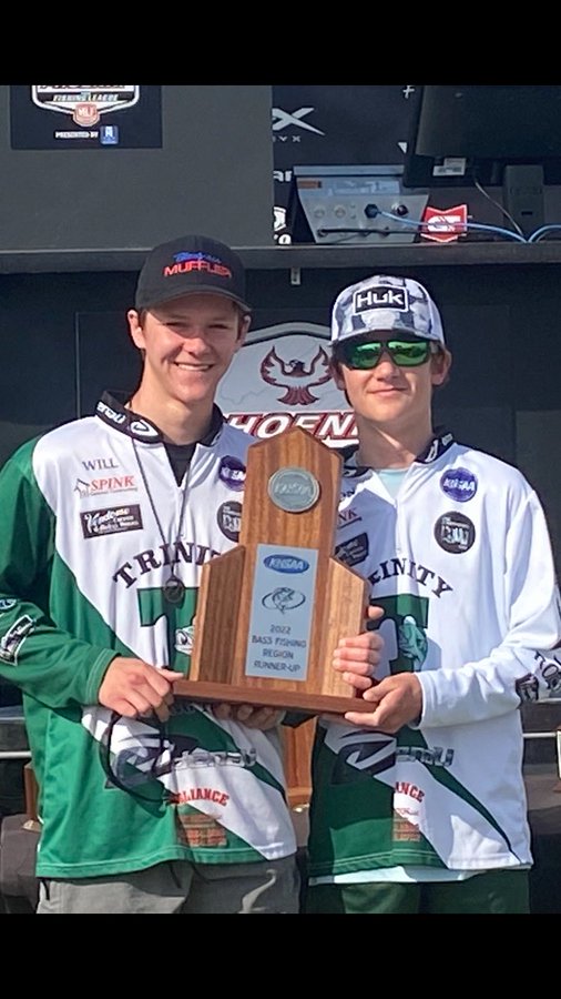 Trinity anglers Will Millett and Cameron Bryant finished as region runner-up and qualified for the KHSAA State Championship Bass Fishing Tournament. 