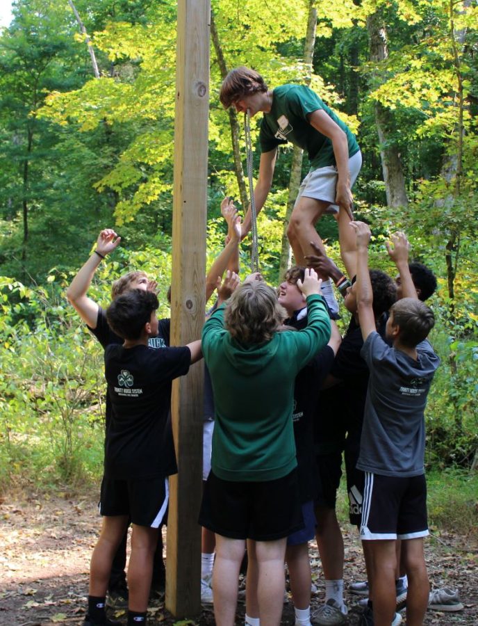 All members of the Class of 2026 took part in a retreat day at Cedar Ridge Camp. 