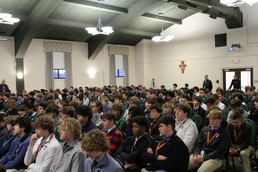 The Class of 2026 attended a Character Talk on Jan. 26 in the Convocation Hall. 