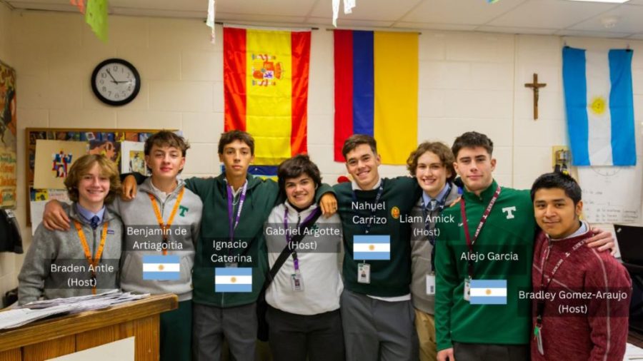 Four students from Argentina will spend a month at Trinity as part of an exchange program.
