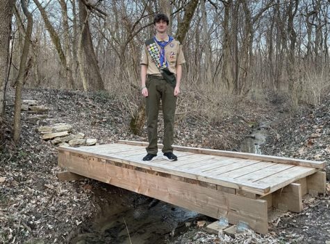 Trinity senior David Renz earned the rank of Eagle Scout.