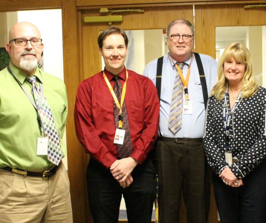 Mr. Steve Todd, third from the left, with colleagues Mr. Jeff Noe, Mr. Kevin Wangler and Mrs. Mary Mason in 2016.