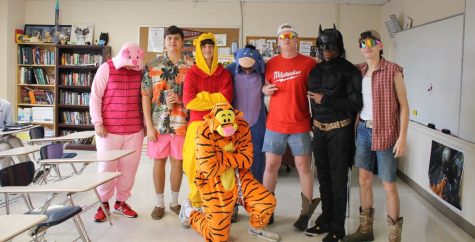 Costumes were plentiful on Field Day, the seniors last day of classes. 