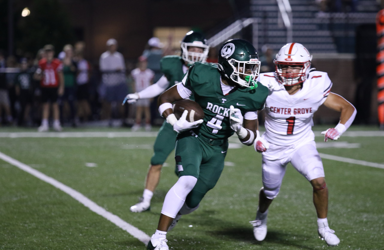 Football Rocks' Win Streak Ended by Center Grove in 2024 Home Opener