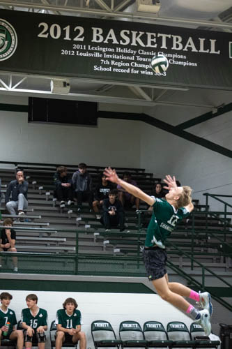 Trinity Takes on St. X in Heated Volleyball Matchup