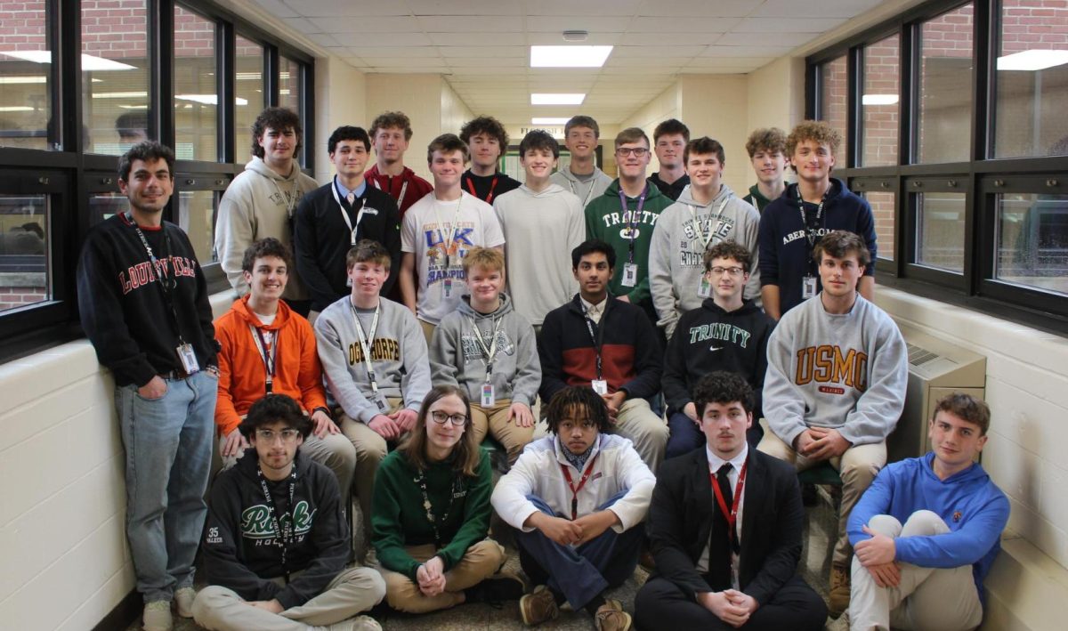 Front Row: Ian Walker, Voss McAllister, Talon Carter, Xander Leavell, Josh Kepnes

2nd Row: Mr. Alex Dotsey, Logan Judd, Cooper Arrow, Kyle Scofield, Soren Rai, Andre Normandin, and Will McCauley

Third Row: Izac Stammerman, Lukas Ladson, Griffin Brunstetter, Luke Wells, Thomas Theobald, Henson Clark, Marty Wicinski, Carter Krauss, Harper Haywood, Nate Ryan, Wyatt Bonifer, and Michael Diffey